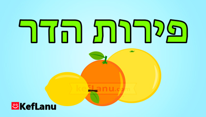 דפי צביעה פירות הדר להדפסה