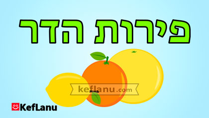 דפי צביעה פירות הדר להדפסה