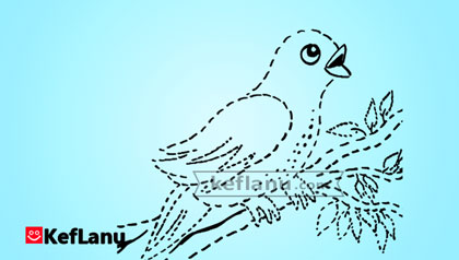 דף צביעה הנחליאלי חיבור קווים