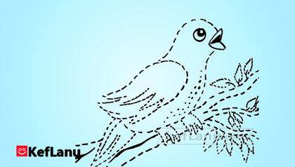 דף צביעה הנחליאלי חיבור קווים