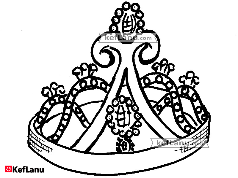 דף צביעה כתר