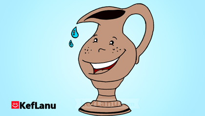 ציור של כד שמן לחנוכה