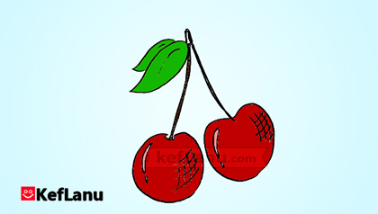 דף צביעה דובדבן