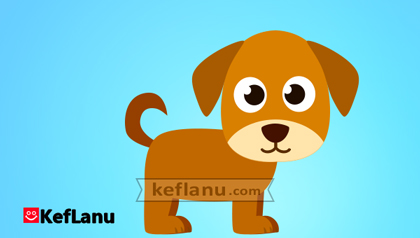 דף צביעה כלב