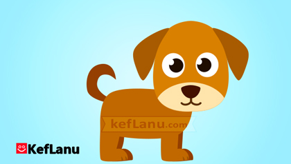 דף צביעה כלב