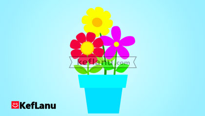 דף צביעה לטו בשבט פרחים