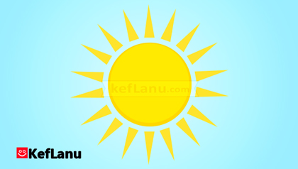 דף צביעה שמש