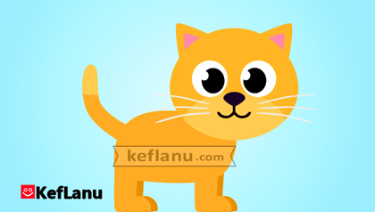 דף צביעה חתול