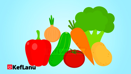 דף צביעה ירקות