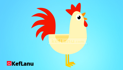 דף צביעה תרנגול