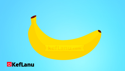 דף צביעה בננה