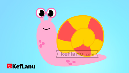 דף צביעה של חילזון