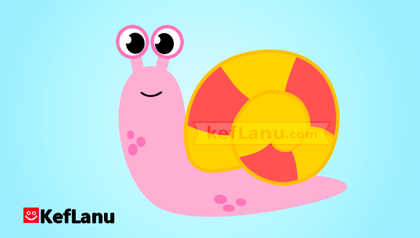 דף צביעה של חילזון