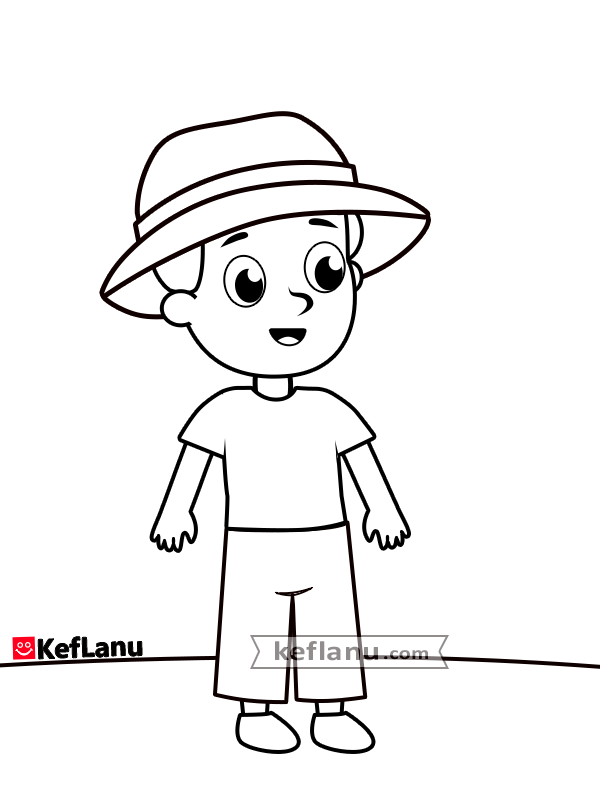 ילד עם כובע