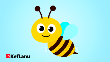 דף צביעה דבורה